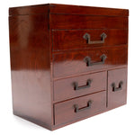 Kyodai Japanese Antique Furniture Vanity Dresser Mirror Chest