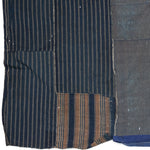 Shima Boro Sheet | Japanese Indigo Woven Stripe