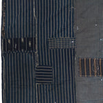 Shima Boro Sheet | Japanese Indigo Woven Stripe