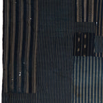 Shima Boro Sheet | Japanese Indigo Woven Stripe
