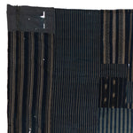 Shima Boro Sheet | Japanese Indigo Woven Stripe