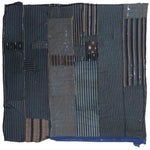 Shima Boro Sheet | Japanese Indigo Woven Stripe