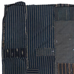 Shima Boro Sheet | Japanese Indigo Woven Stripe