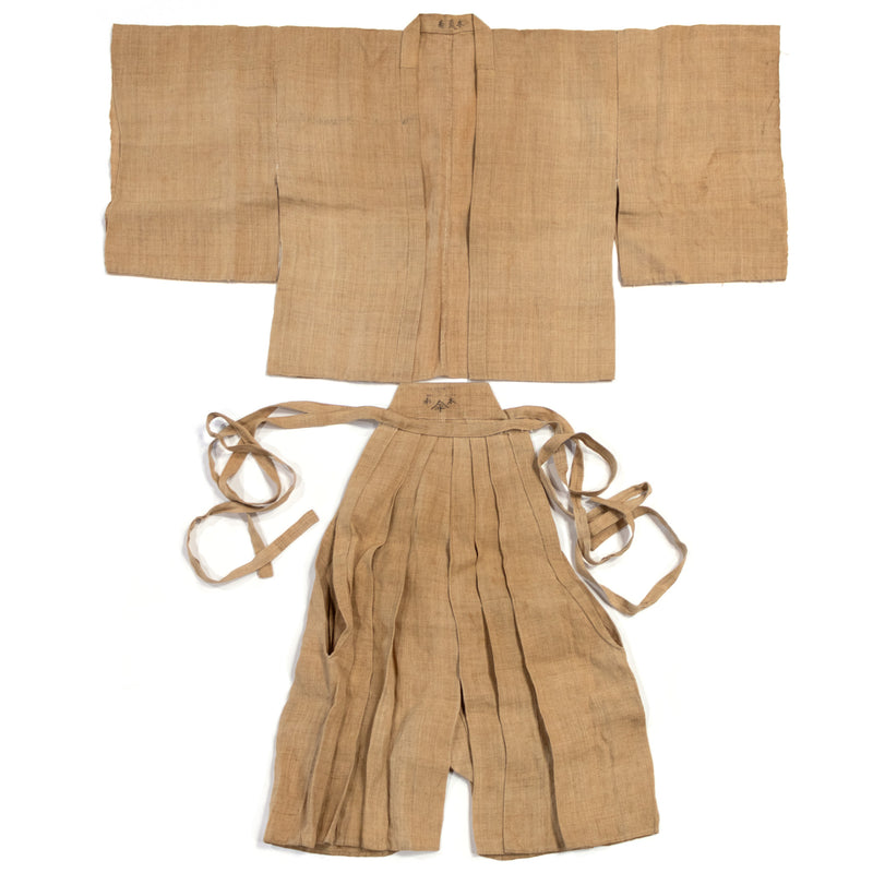 Antique Linen Haori and Hakama Set | Jacket