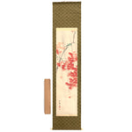 Autumn Leaves and Small Birds Scroll
