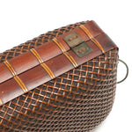 Japanese Antique Bamboo Woven Bento Basket