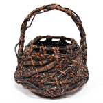 Beautiful Japanese Hanakago | Bamboo Root Flower Basket with Root Details