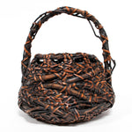 Beautiful Japanese Hanakago | Bamboo Root Flower Basket with Root Details