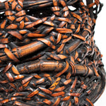 Beautiful Japanese Hanakago | Bamboo Root Flower Basket with Root Details