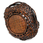 Beautiful Japanese Hanakago | Bamboo Root Flower Basket with Root Details