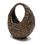 Japanese Ikebana Moon Bamboo Basket