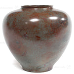 Blue and Red Vintage Bronze Vase with Tomobako Box
