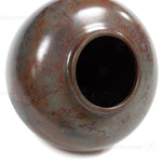 Blue and Red Vintage Bronze Vase with Tomobako Box