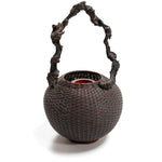 Hanakago | Bamboo Flower Basket with Wisteria Root Handle