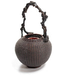 Hanakago | Bamboo Flower Basket with Wisteria Root Handle
