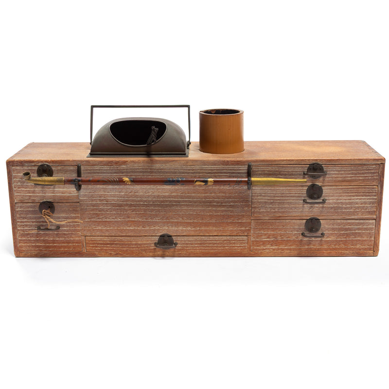 Tobacco Bon / Suzuri Bako Japanese Antique Decor
