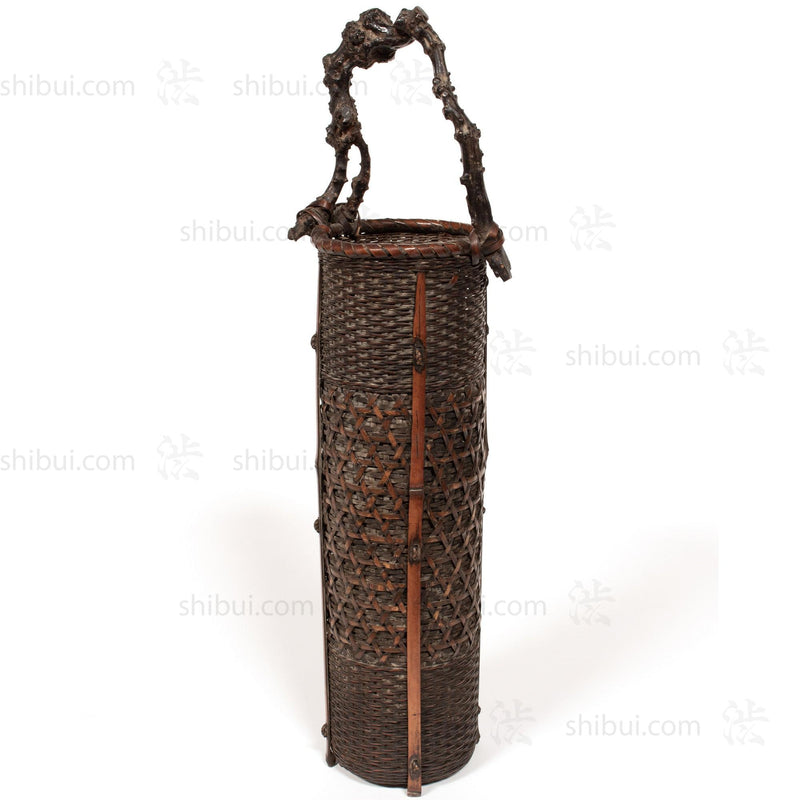 Hanakago | Bamboo Flower Basket with Wisteria Root Handle