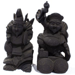 Wooden Daikoku and Ebisu Statues