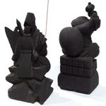 Wooden Daikoku and Ebisu Statues