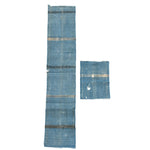 Japanese Striped Katazome Textile Fragment