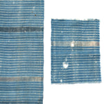Japanese Striped Katazome Textile Fragment