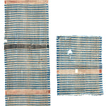Japanese Striped Katazome Textile Fragment