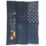 3 Panel Japanese Indigo Futonji Sheet