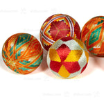 Temari Ball Set of 5 - Traditional Folk Art Toy