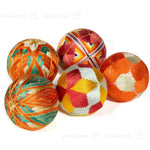 Temari Ball Set of 5 - Traditional Folk Art Toy