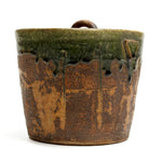 Ceramic Oribe Well Bucket Flower Vase