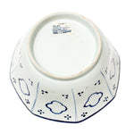 Arita Ware Deep Bowl with Lucky Symbols- Japanese Blue and White