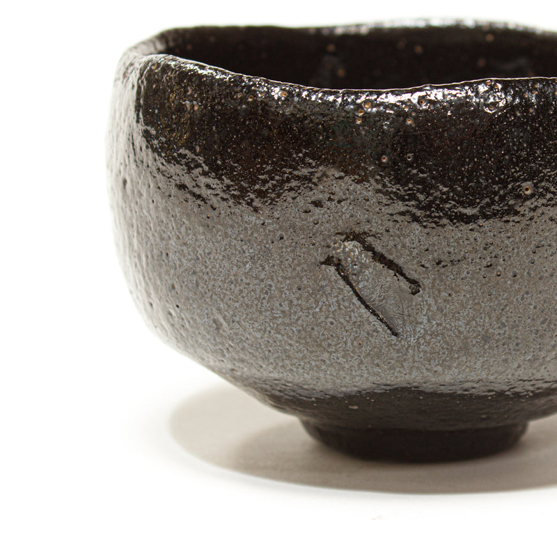 Kuroraku style Chawan | Black Japanese Tea Bowl