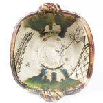 Oribe Basin with Handles | Japanese Large Bowl