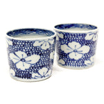 Arita Ware Soba Choko Pair - Japanese Blue and White