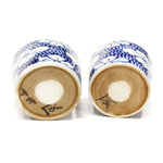 Arita Ware Soba Choko Pair - Japanese Blue and White