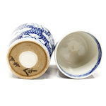 Arita Ware Soba Choko Pair - Japanese Blue and White