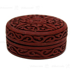 Cinnabar Kogo | Japanese Incense Storage Container