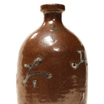 Tokkuri Sake Bottle -  Antique Japanese Rice Wine Bottle