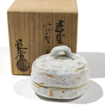 Shino Seto Ceramic Kogo  | Japanese Incense Storage Container