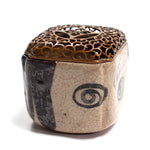 Kuro Oribe Koro Incense Burner