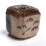 Kuro Oribe Koro Incense Burner