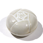 Ceramic Kogo with Camellia Motif | Japanese Incense Storage Container