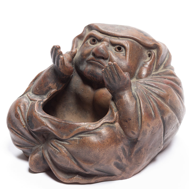 Bizenware Daruma Incense Burner