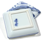 Ceramic Kogo with Sumida River Motif | Japanese Incense Storage Container