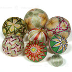 Temari Ball Set of 8 - Traditional Folk Art Toy