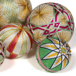 Temari Ball Set of 8 - Traditional Folk Art Toy