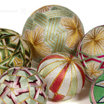 Temari Ball Set of 8 - Traditional Folk Art Toy