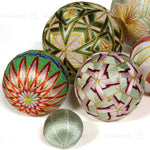 Temari Ball Set of 8 - Traditional Folk Art Toy