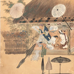 The Craftsmen's Life - Umbrella Makers | Antique Japanese Wood Block Print