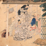 The Craftsmen's Life - Sculpture of Buddhist Image | Antique Japanese Wood Block Print